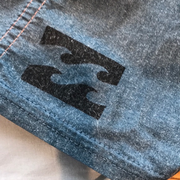 Salmon and Blue Swim trunks by Billabong - Picture 6 of 11